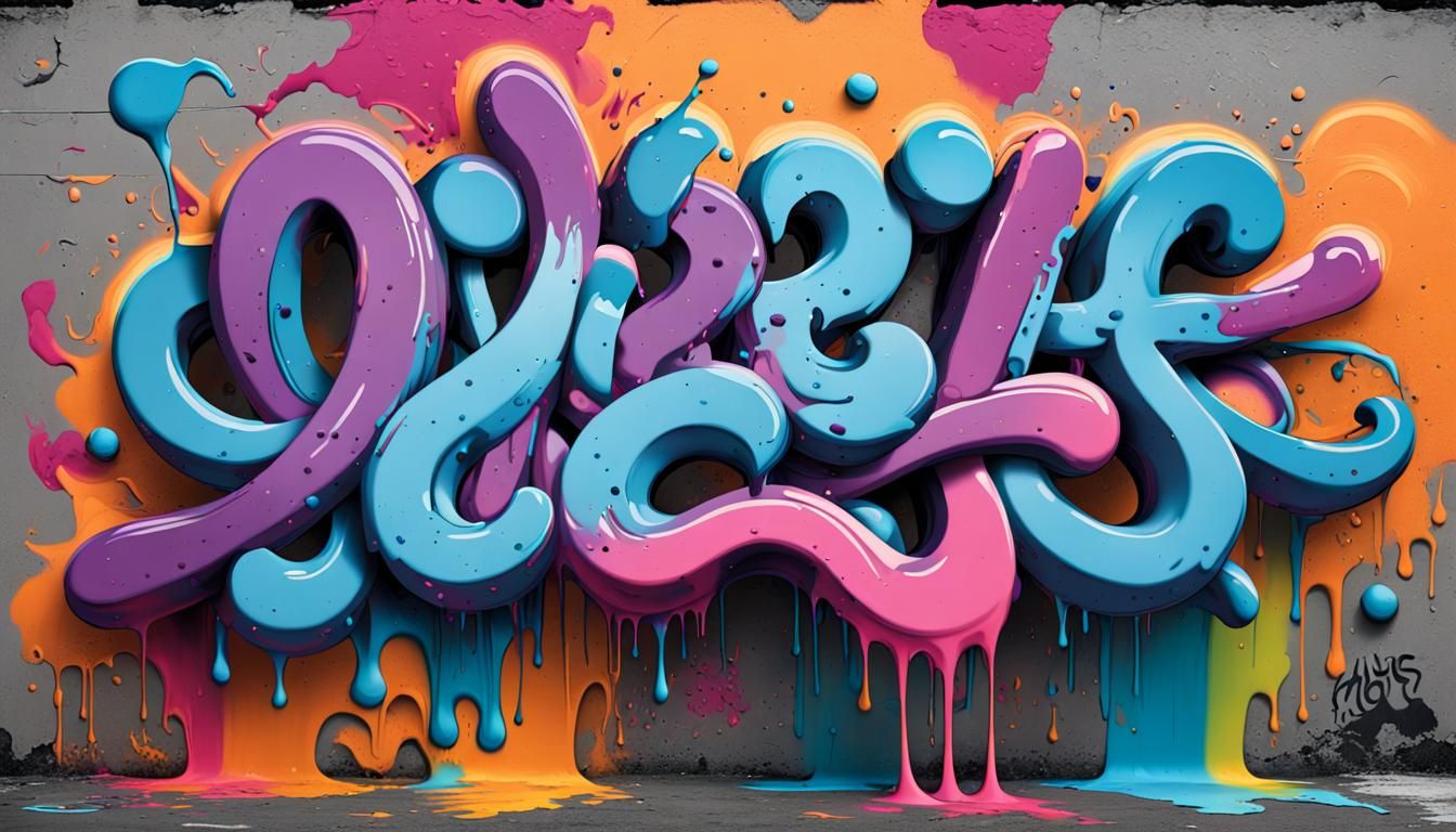 Must Be Nice: Graffiti Splash Art Typography