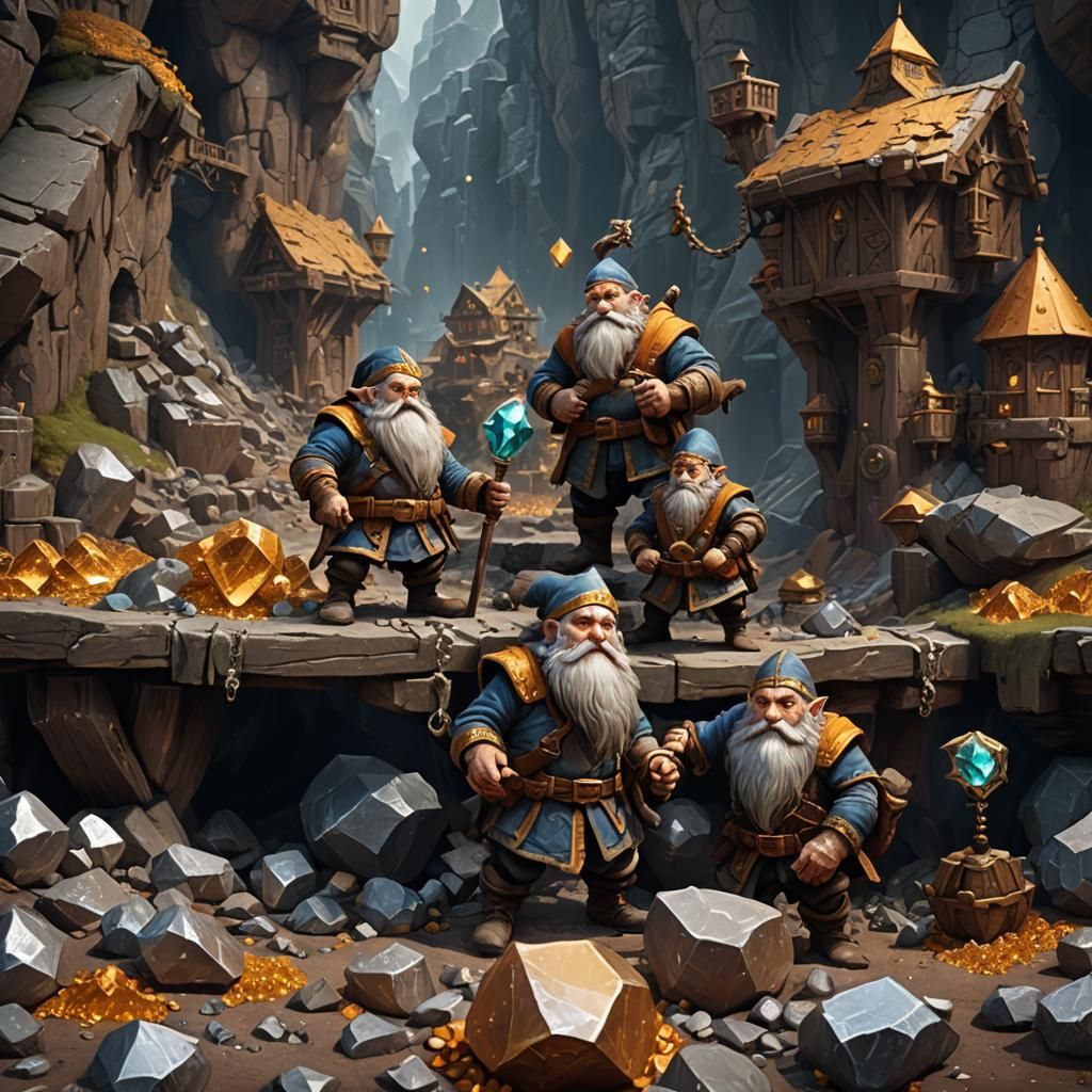 Detailed Diamond Mine Painting in Unreal Engine 5