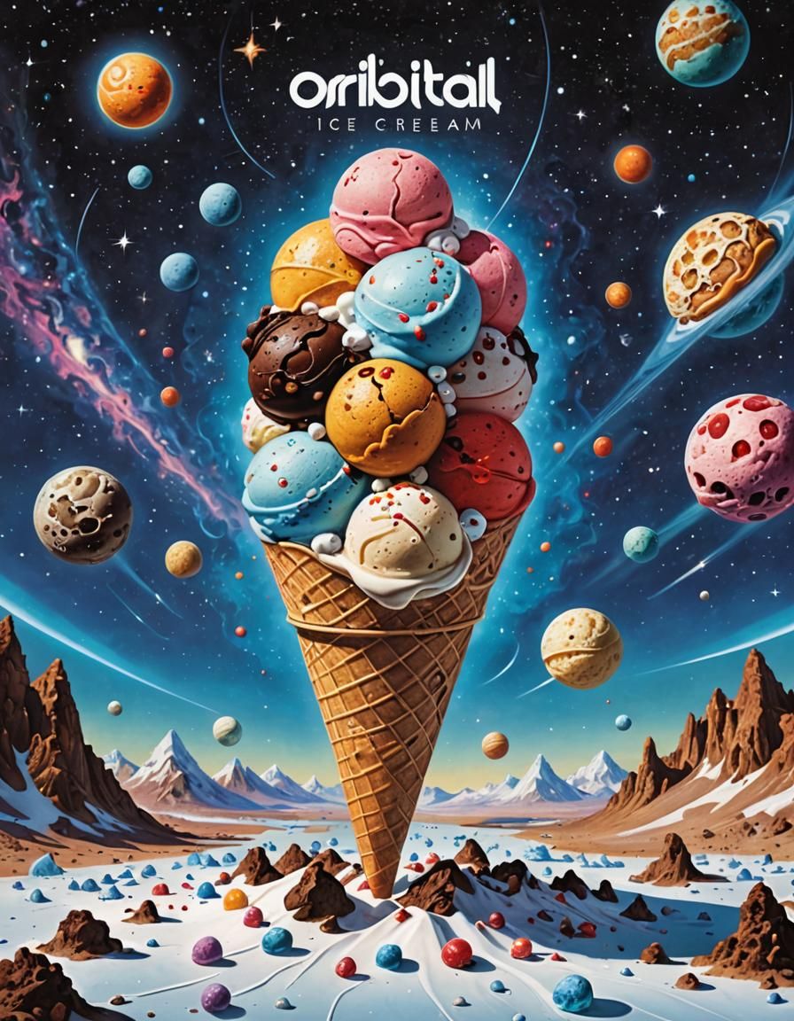 Orbital Bone Ice Cream: A Surreal Dessert Concept