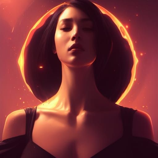 Beautiful Black Hole Portrait in Hyperdetailed Style