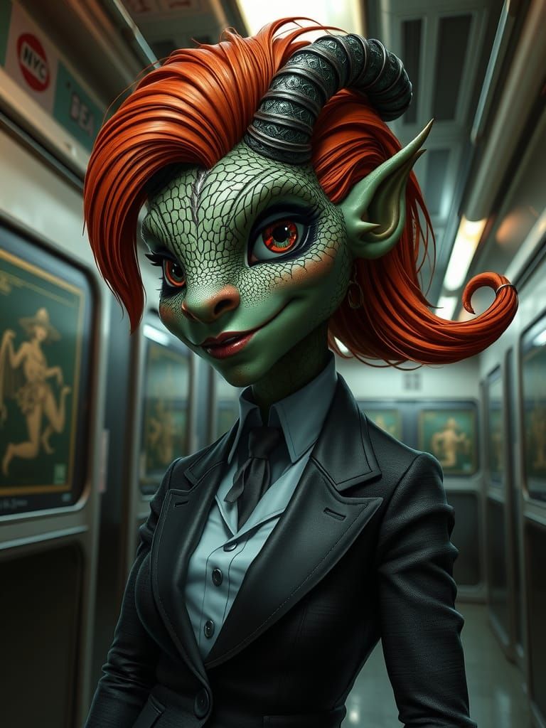 Argonian Dragonborn Hybrid in Photorealistic Style