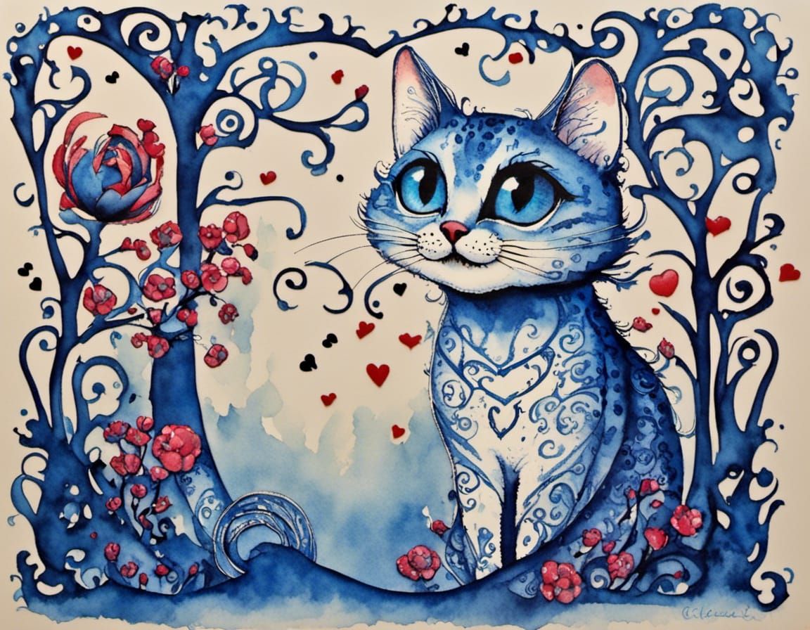 Alice in Wonderland Cheshire Cat Washi Stencil