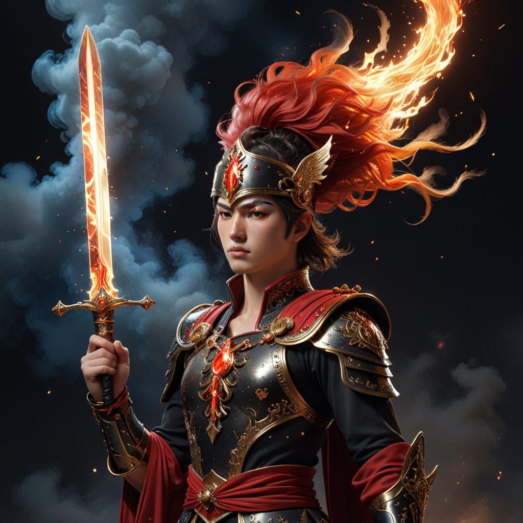 Sword of Blazing Glory in Yves Saint-Laurent Inspired Corsai...