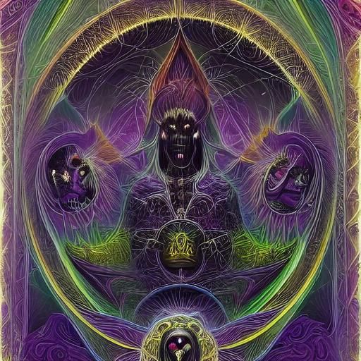 Abstract Gothic Horror Fractal Design