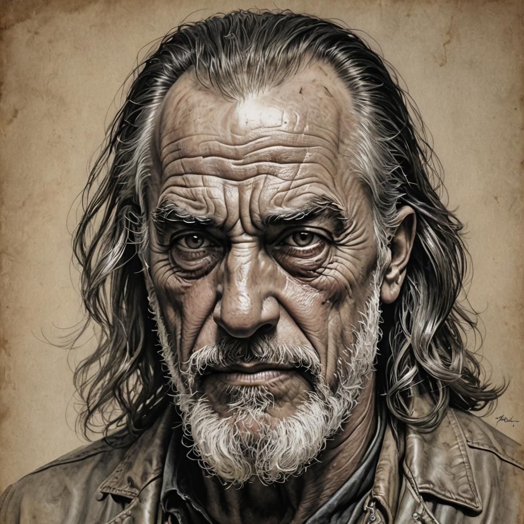 Hyperrealistic Portrait: Woman on Harley Davidson