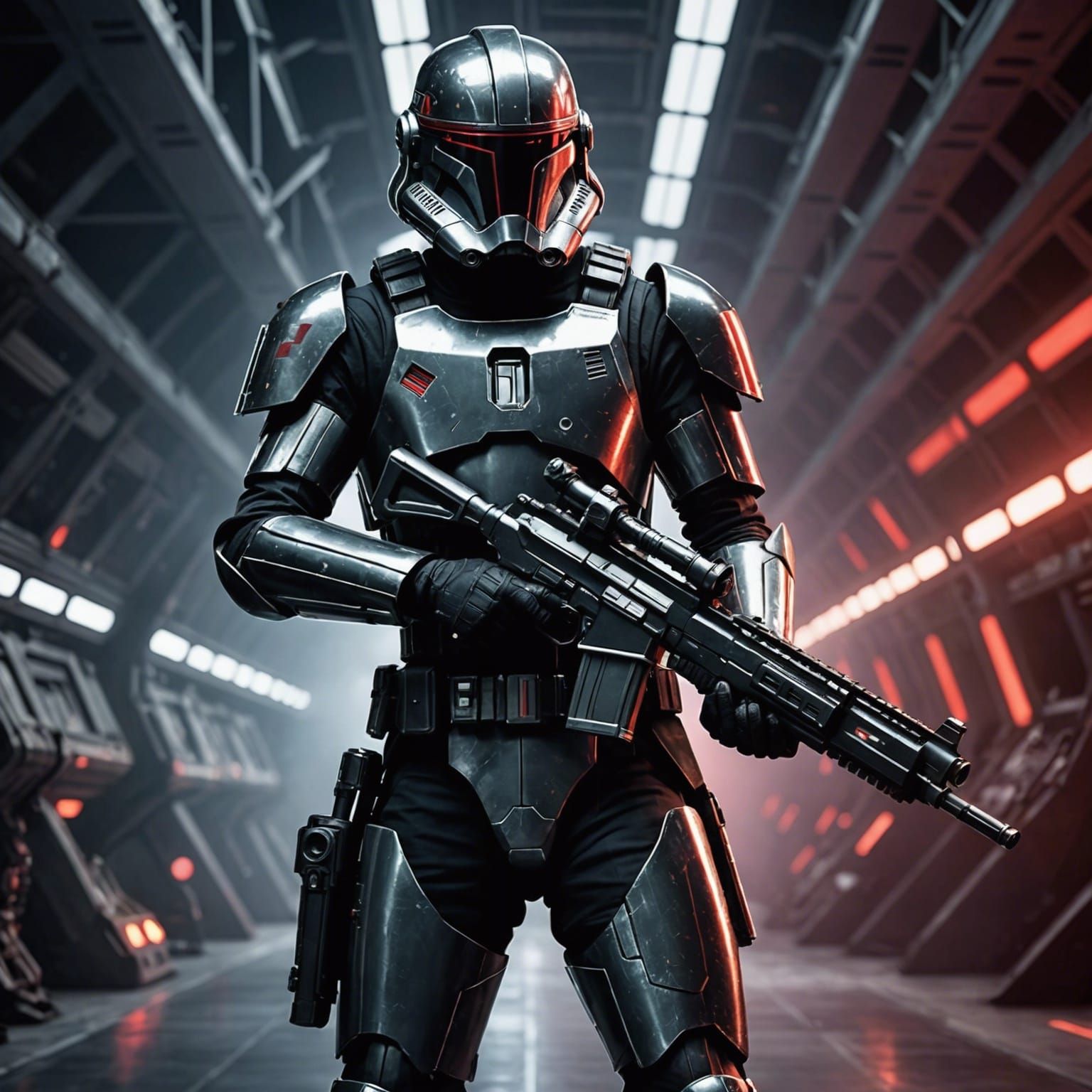 Star Wars Assassin Trooper in Metallic Hangar