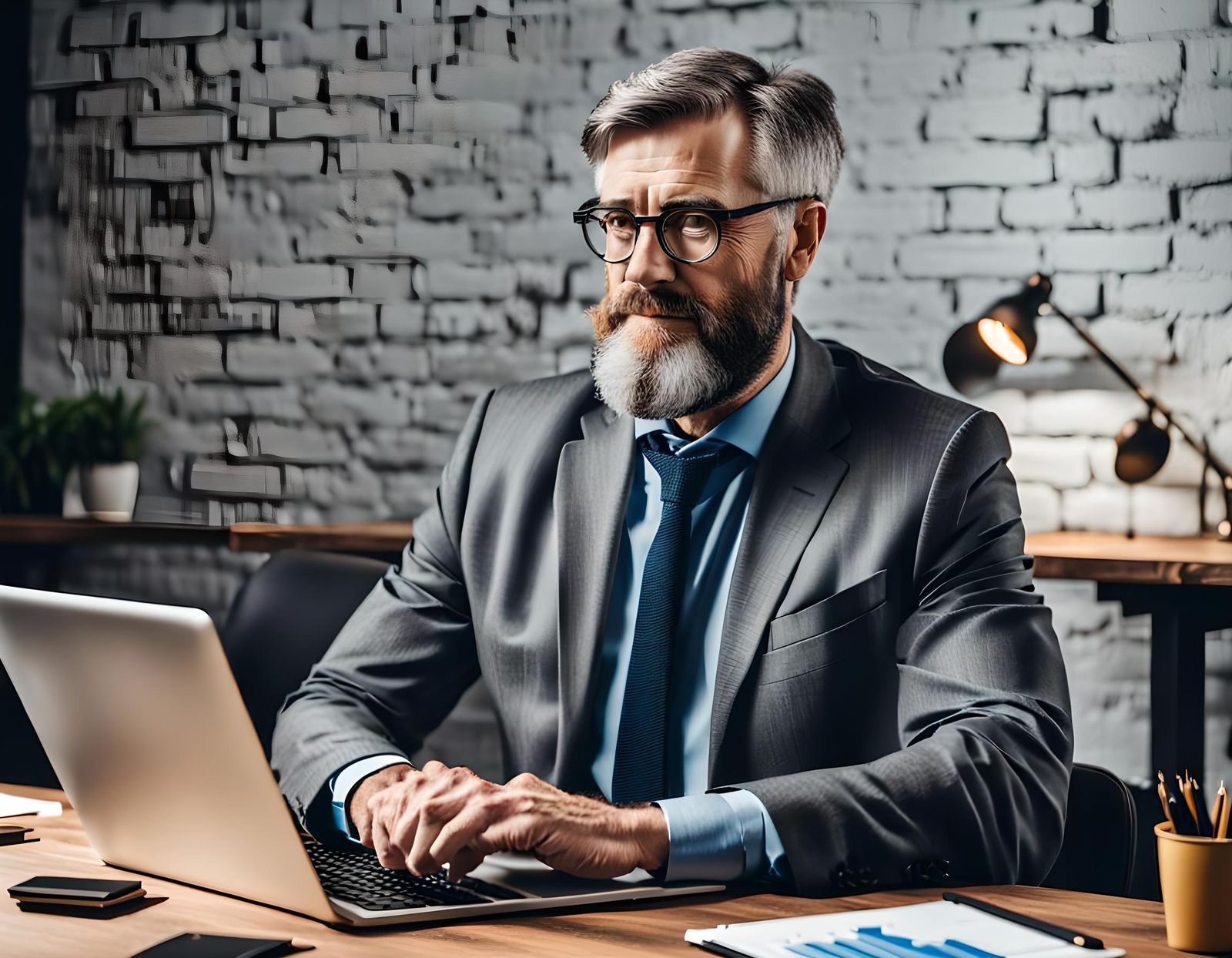 Financial Analyst at Work with Market Data