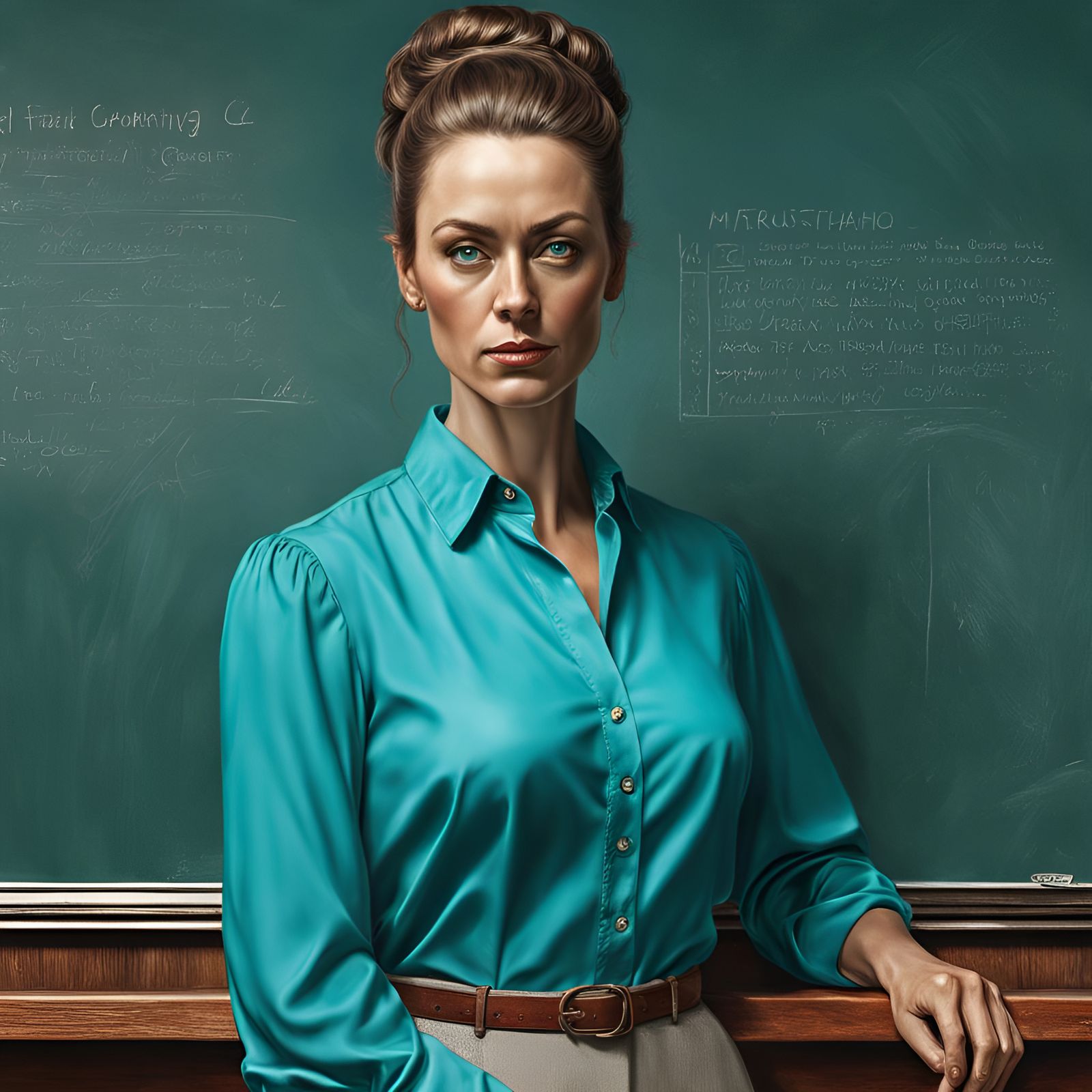 Gorgeous Woman Portrait in Hyperrealistic Style