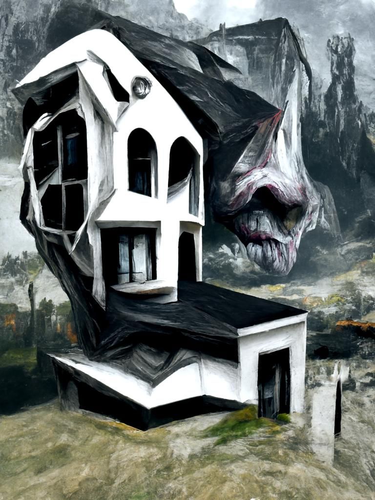 Gothic Horror House in Eden Ring World