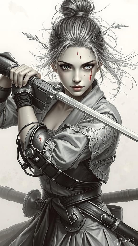 Horror Landscape with Red Theme, No Humans