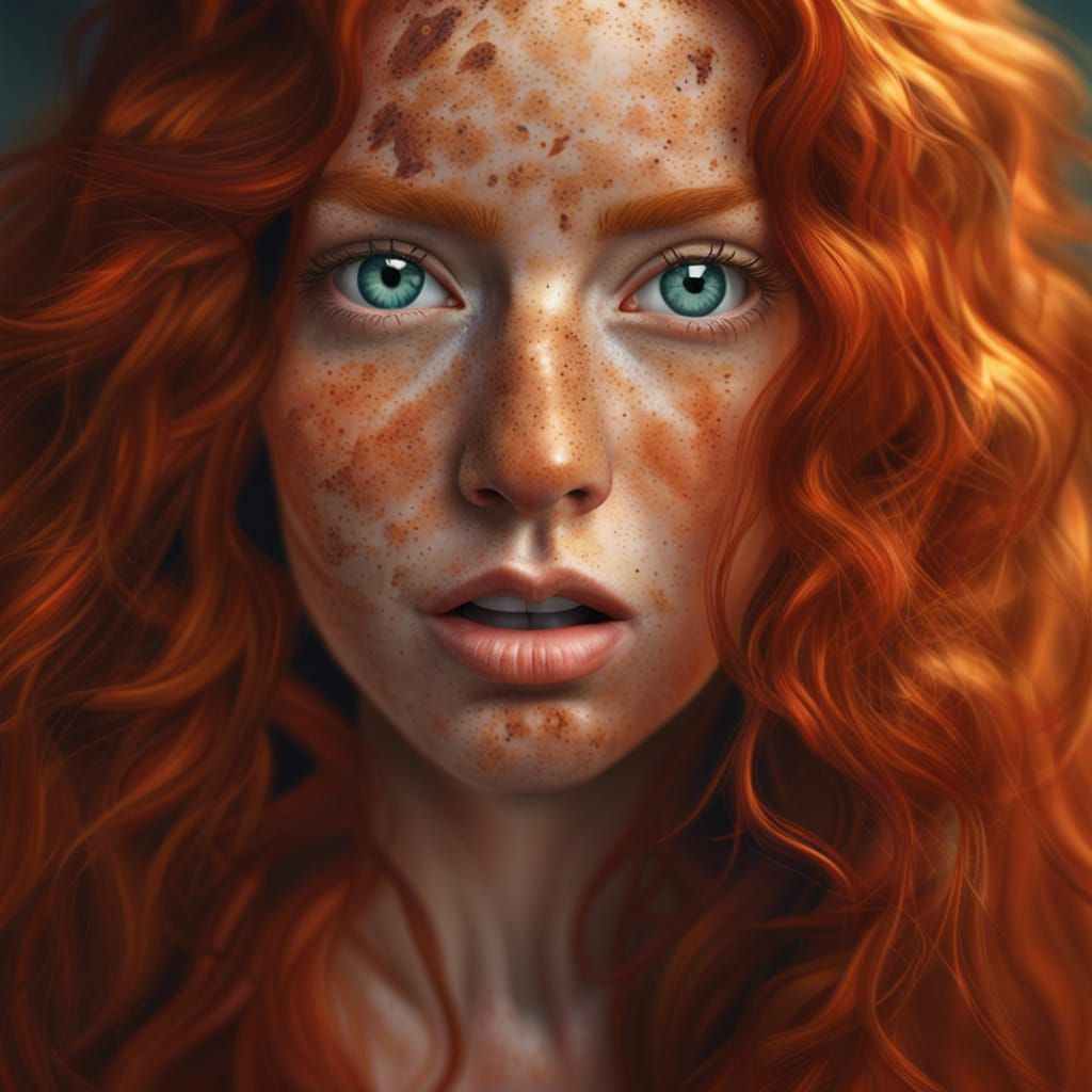 Voluptuous Redhead Goddess in Joyous Rapture