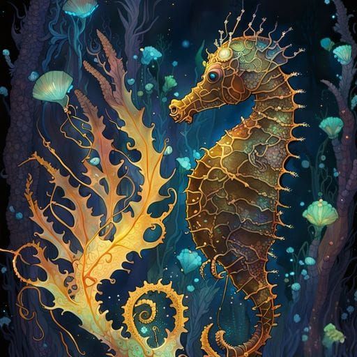 Graceful Seahorse in Natural Habitat