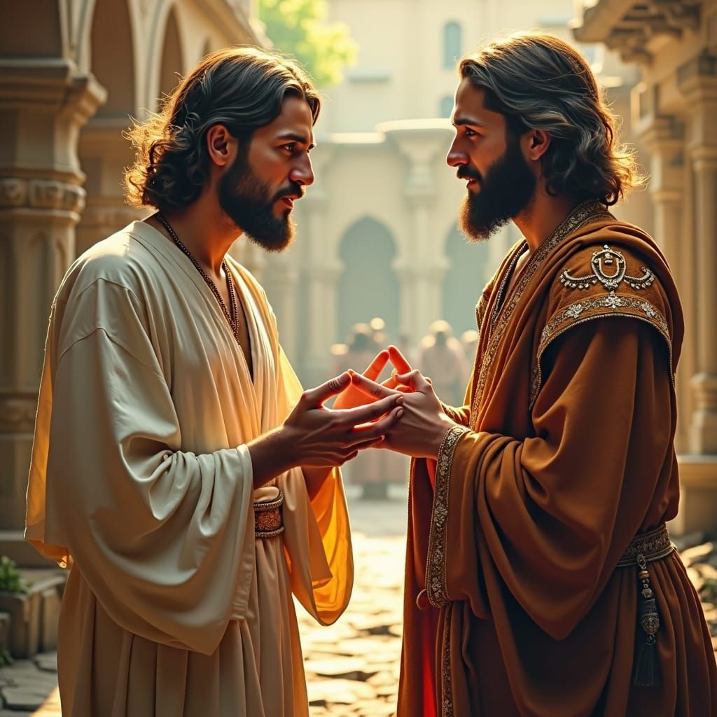 Jesus and the Rich Young Man: Old Masters Style