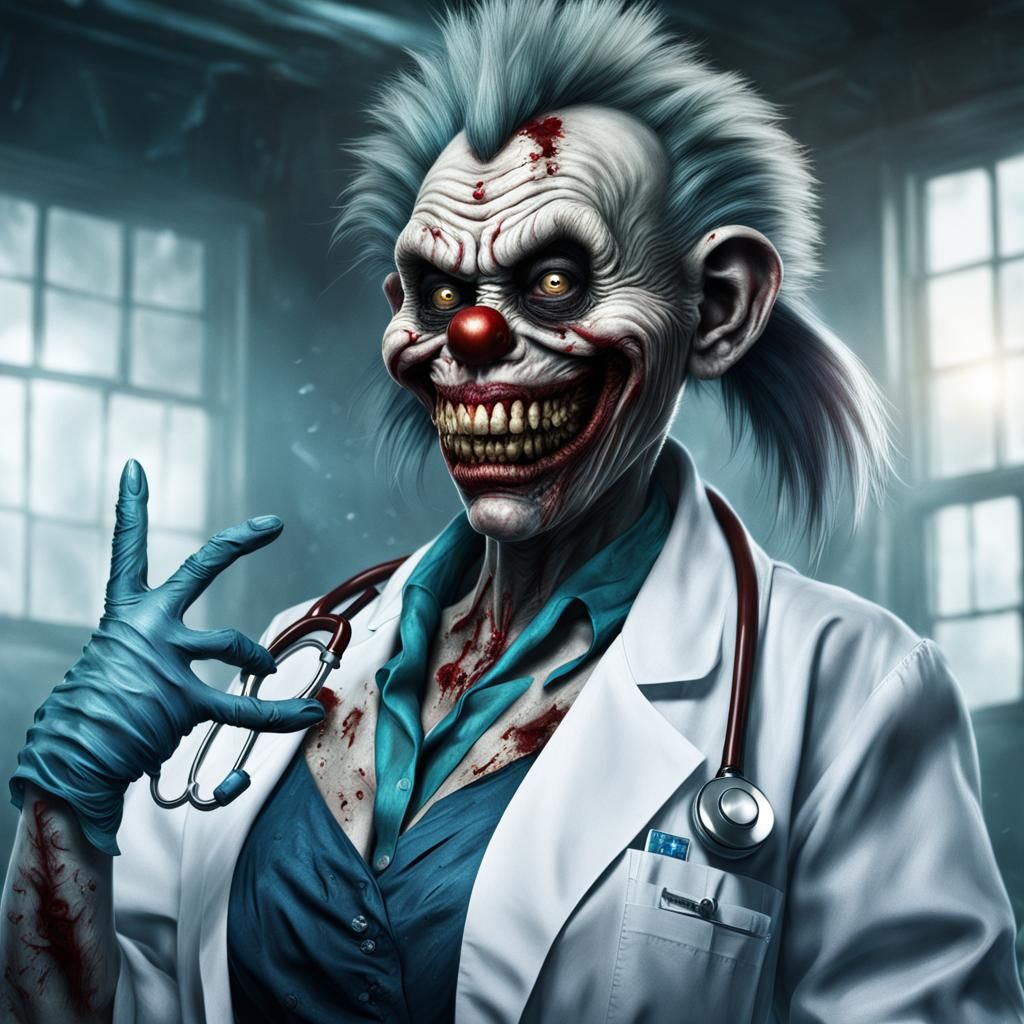 Zombie Monkey Monster Clown Woman Doctor