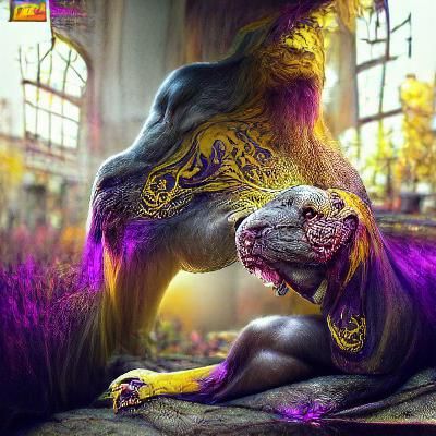 Hyper-Realistic Dinosaur Hybrid Concept Art