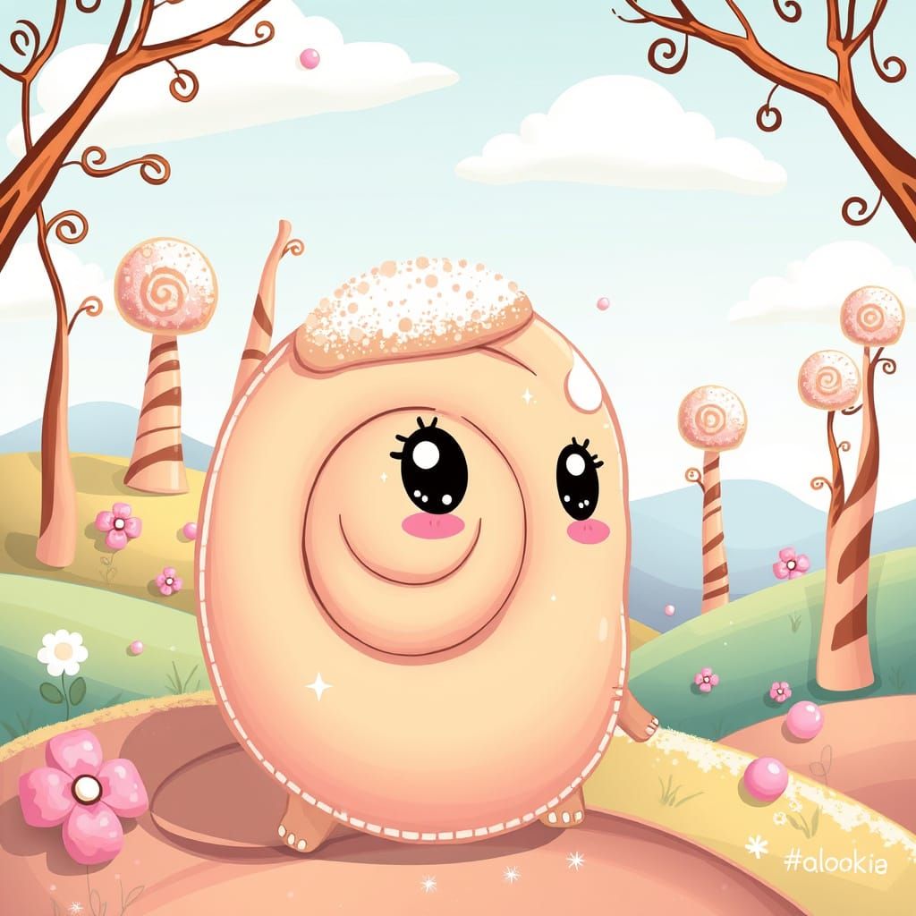 Whimsical Cinnamonroll Fantasy Character