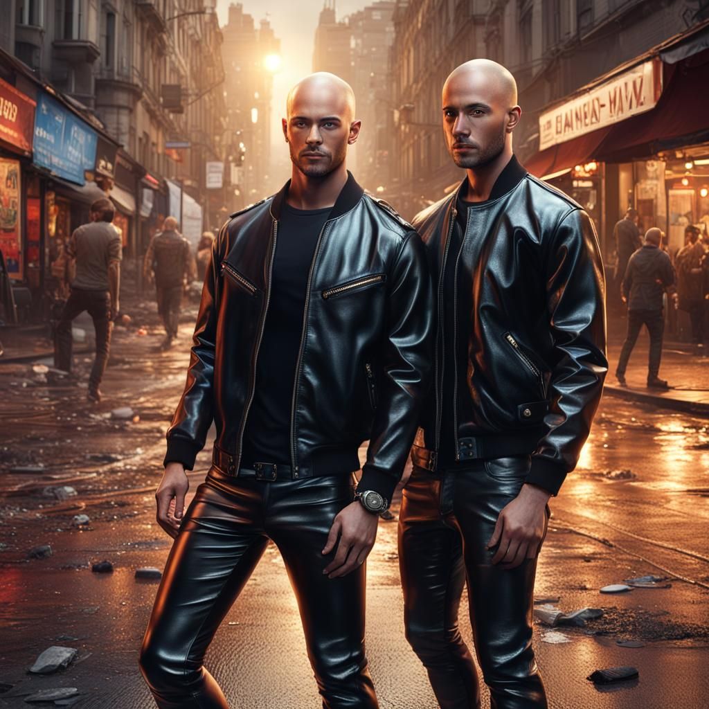 Gay Couple's Marriage Proposal in Night City Street