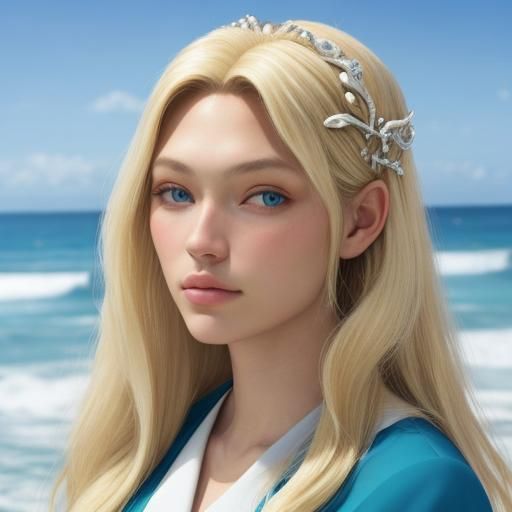 Ocean Princess: A Portrait of a Young Girl