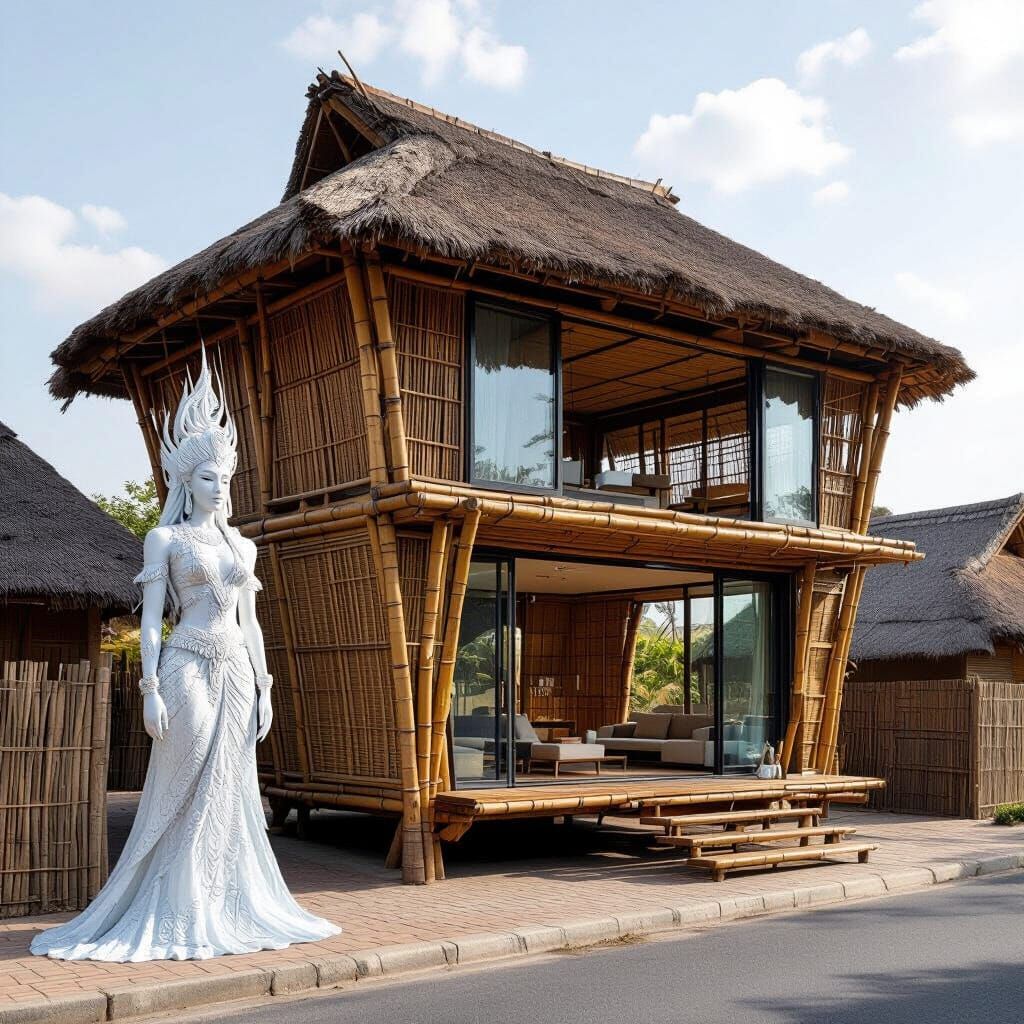 Goddess of Ice and Fire Transforms African Stilt House