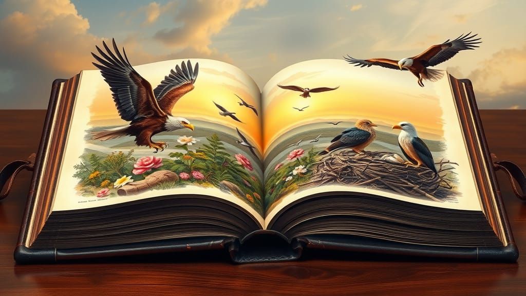 Majestic Wildlife Art from an Ancient Tome