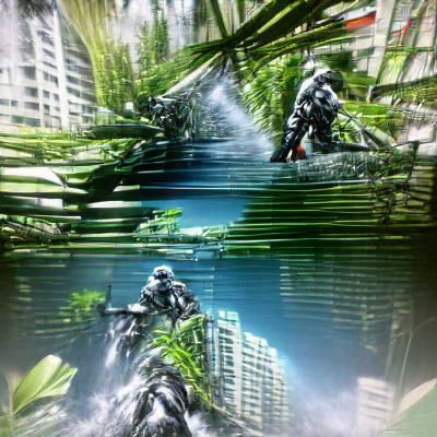 Futuristic Soldier in Nanosuit, Advanced Technology