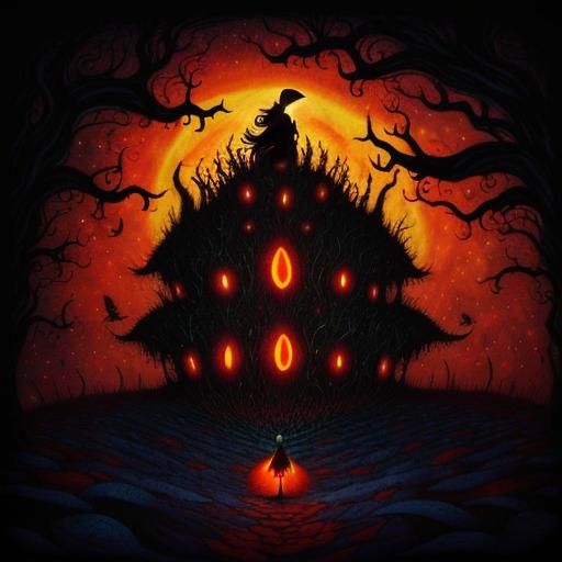 Surreal Dreamscape Inspired by Burton and Kehoe