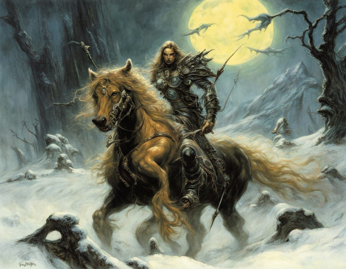 Mysterious Bioluminescent Folklore Fantasy in High Adventure...