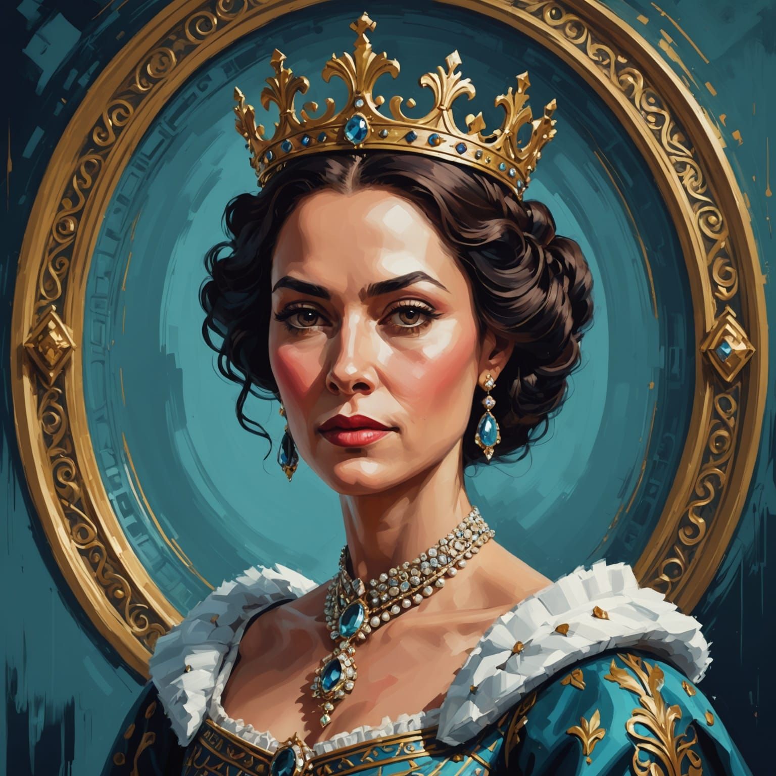 Ethereal Queen in Dark Fantasy Style