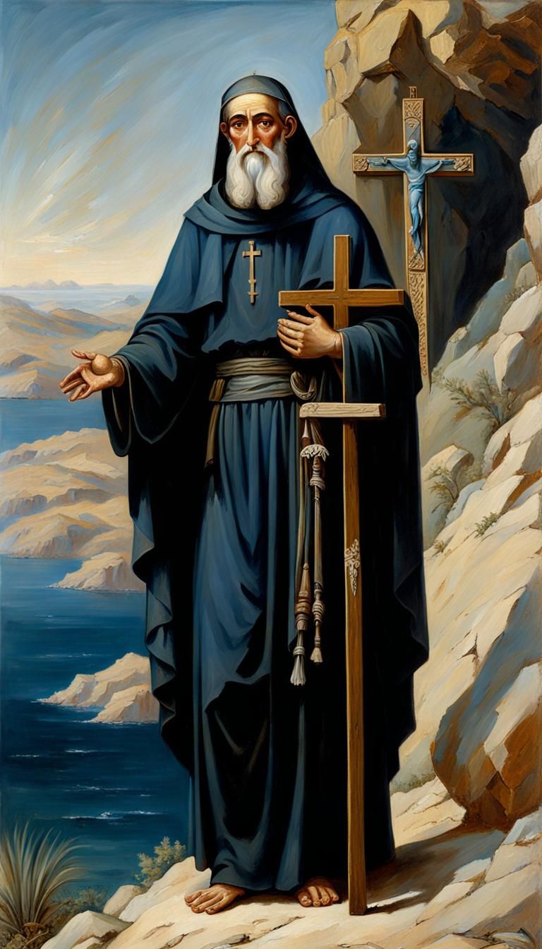 Saint Anthony of Egypt: Oil Painting by James Gurney