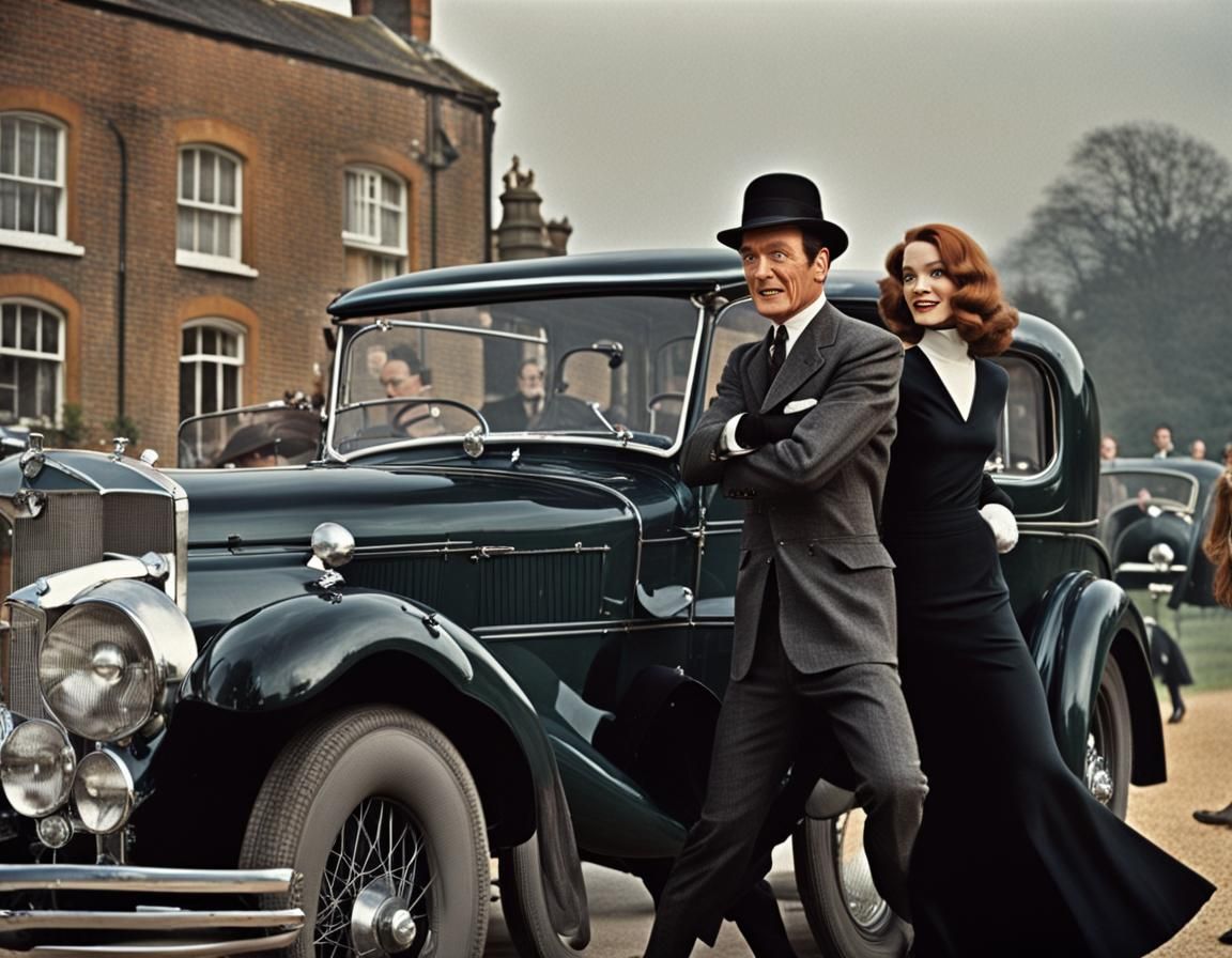 Avengers Steed and Peel Fight in 1960s London