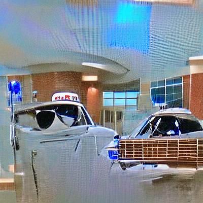 Car Crashes Through Building in Blues Brothers Style
