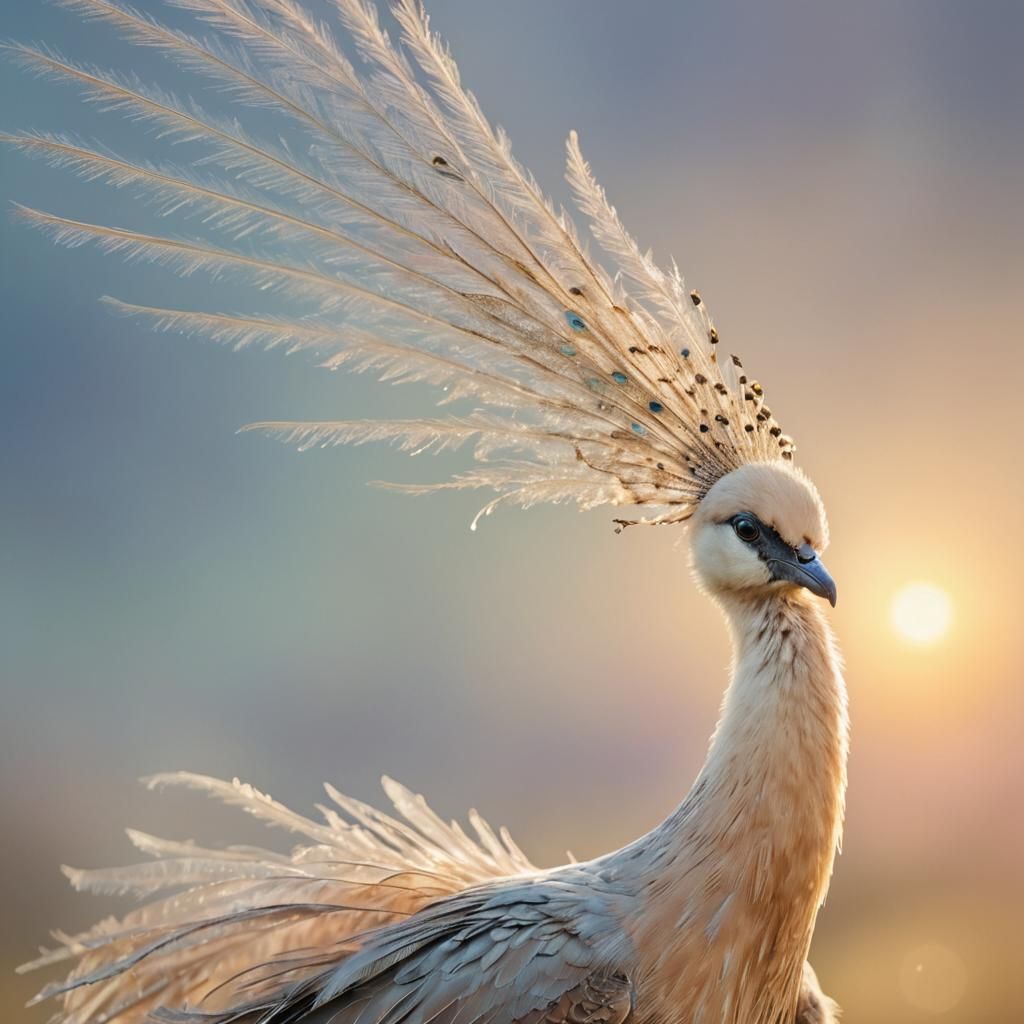 Elegant Bird Portrait in Morning Light