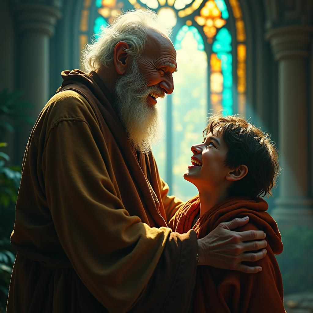 Father and Son in a Mystical World