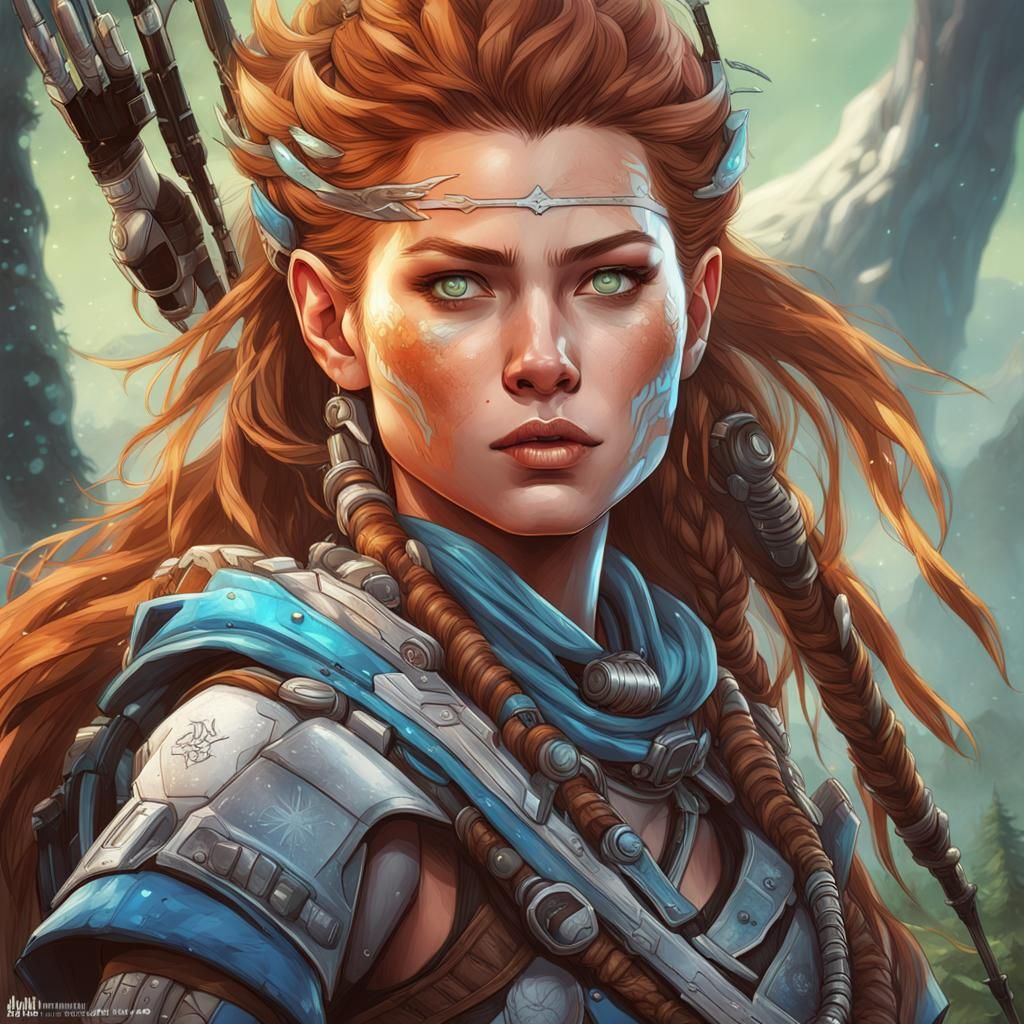 beautiful Aloy from horizon zero dawn