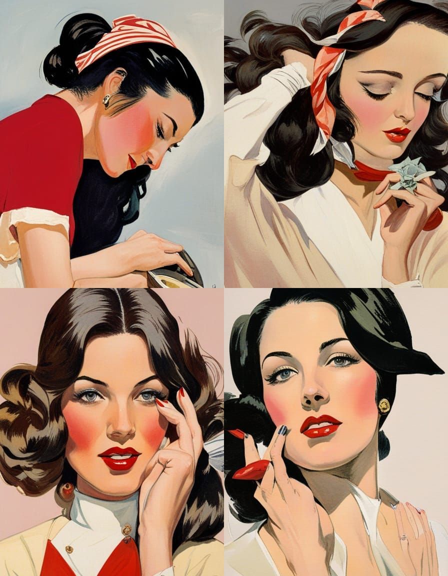 Pulp Illustration Art Figure Study