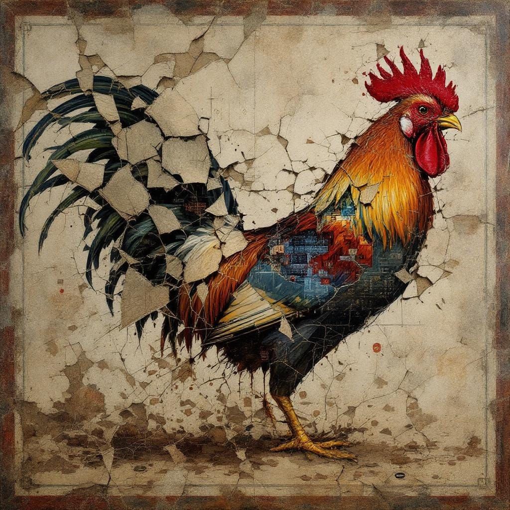 Renaissance Fresco Deterioration Exposing Digital Corruption