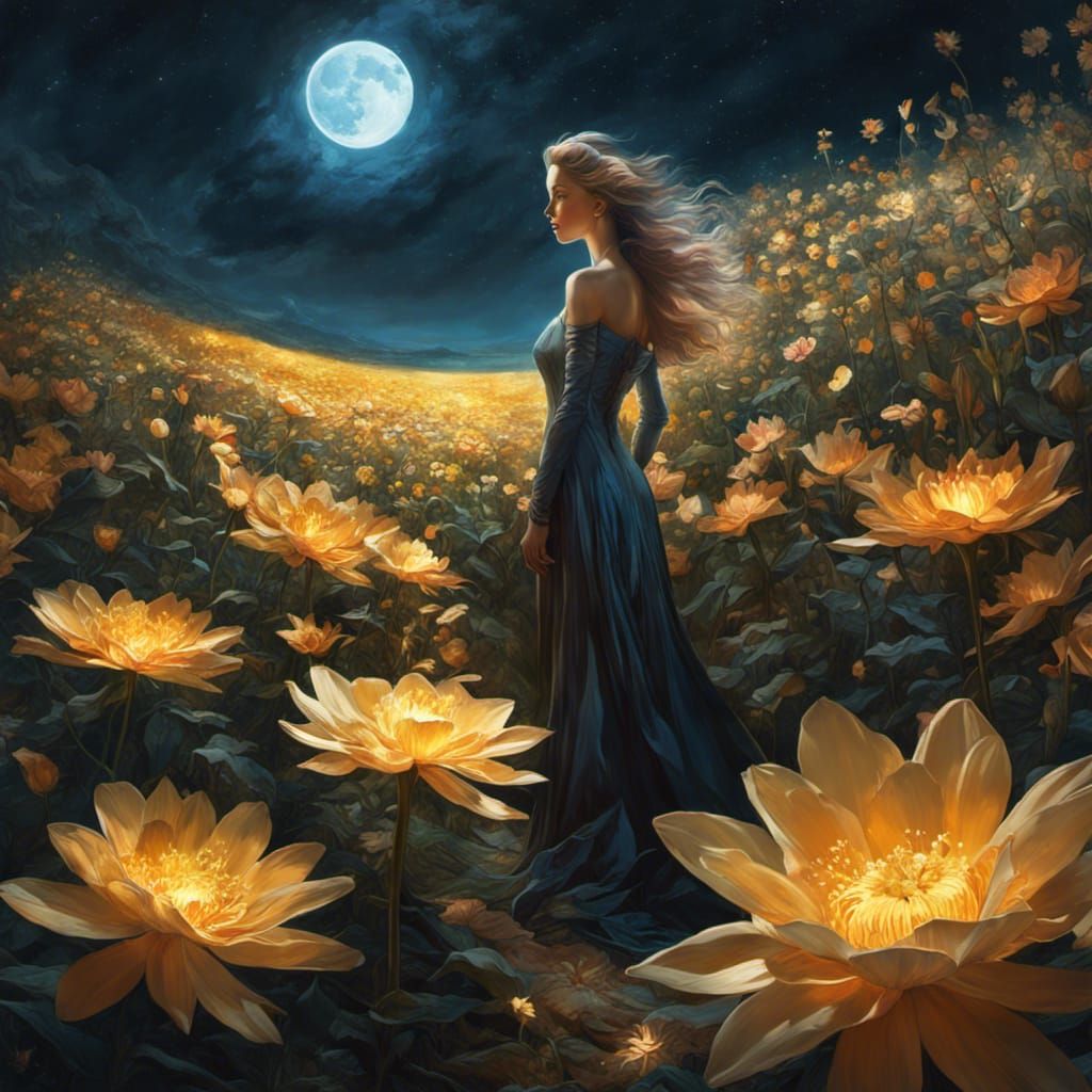 Luminous Starfield: A Magical Dreamscape