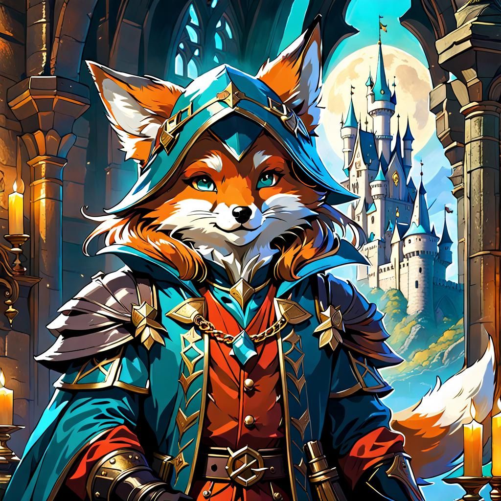 Fox Familiar in Wizard's Castle: Fantasycore Artwork