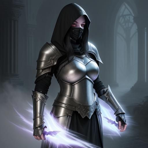 Ethereal Scourge Aasimar Paladin in Plate Armor