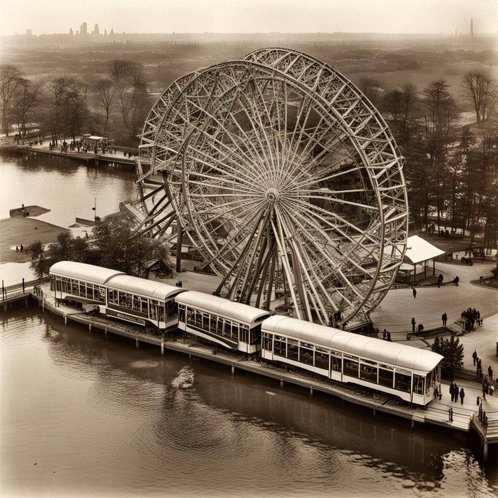 Vintage Coney Island Amusement Park, 1887