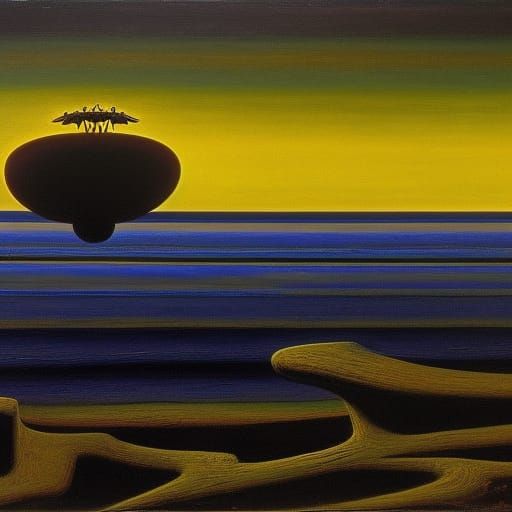 Charlie Brown's Scream: A Surrealist Abstract Art