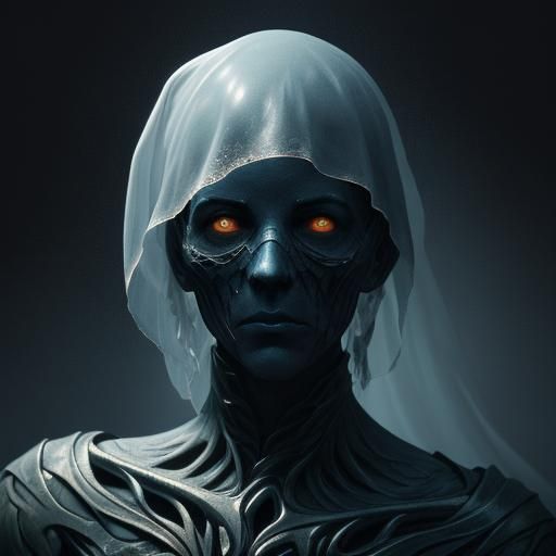 Ethereal Ghostly Figure in Dark Fantasy Art