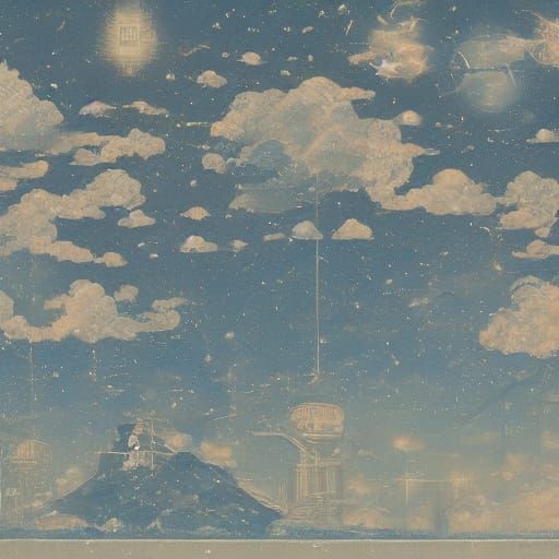 Dust Spirit Beside Vending Machine in Rainy Tokyo