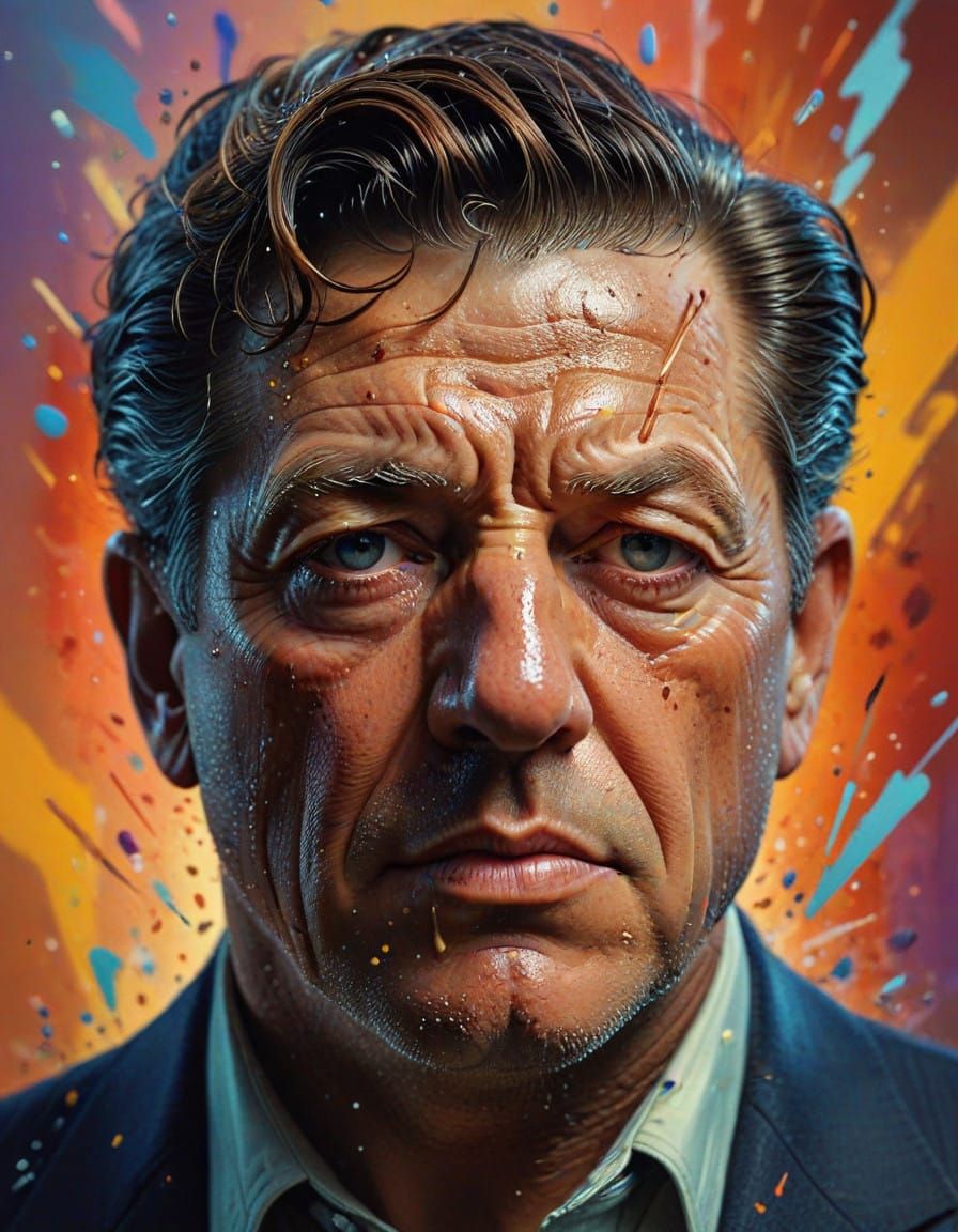 A Hyperrealistic Portrait of Wisdom and Maturity