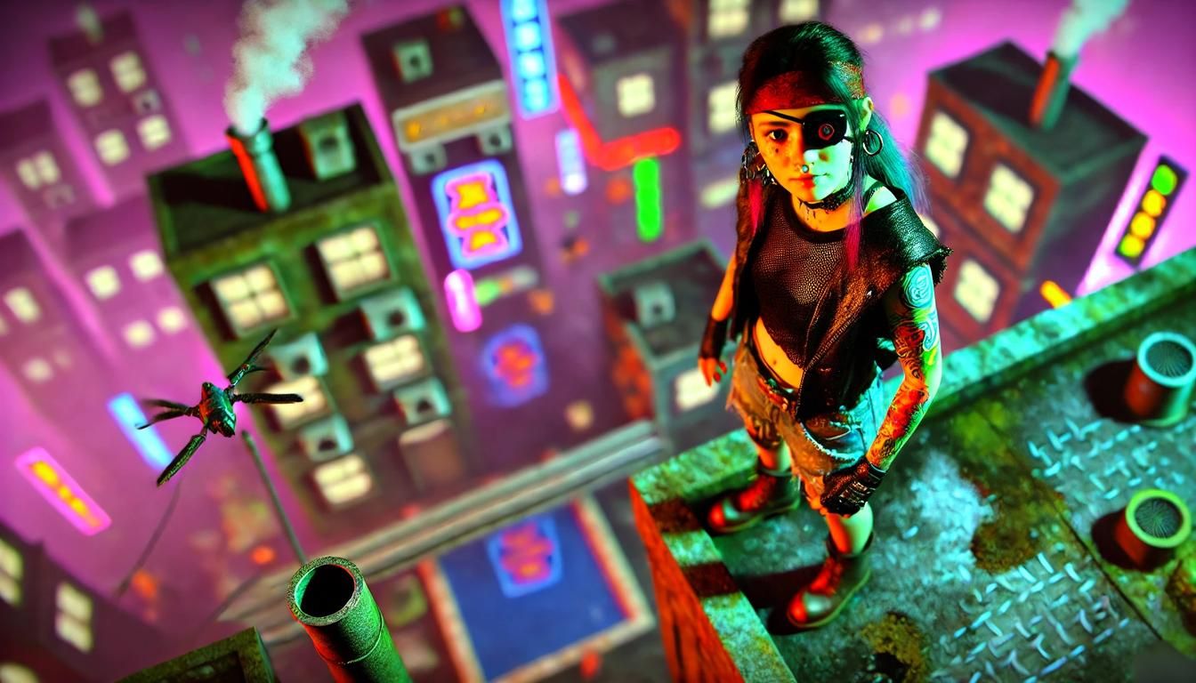 Simple Rooftop View Generated by AI