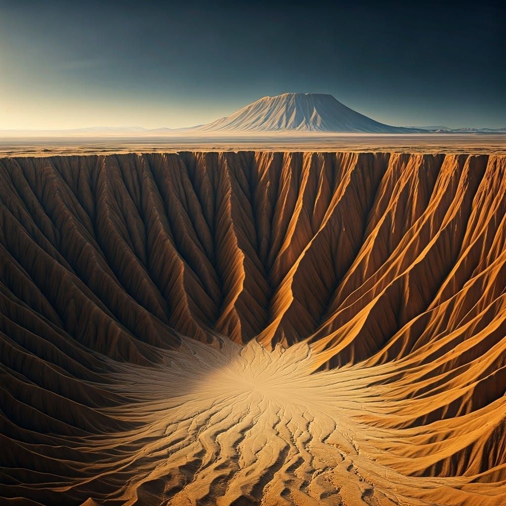 Hyper-Realistic Makhtesh Ramon Crater Landscape