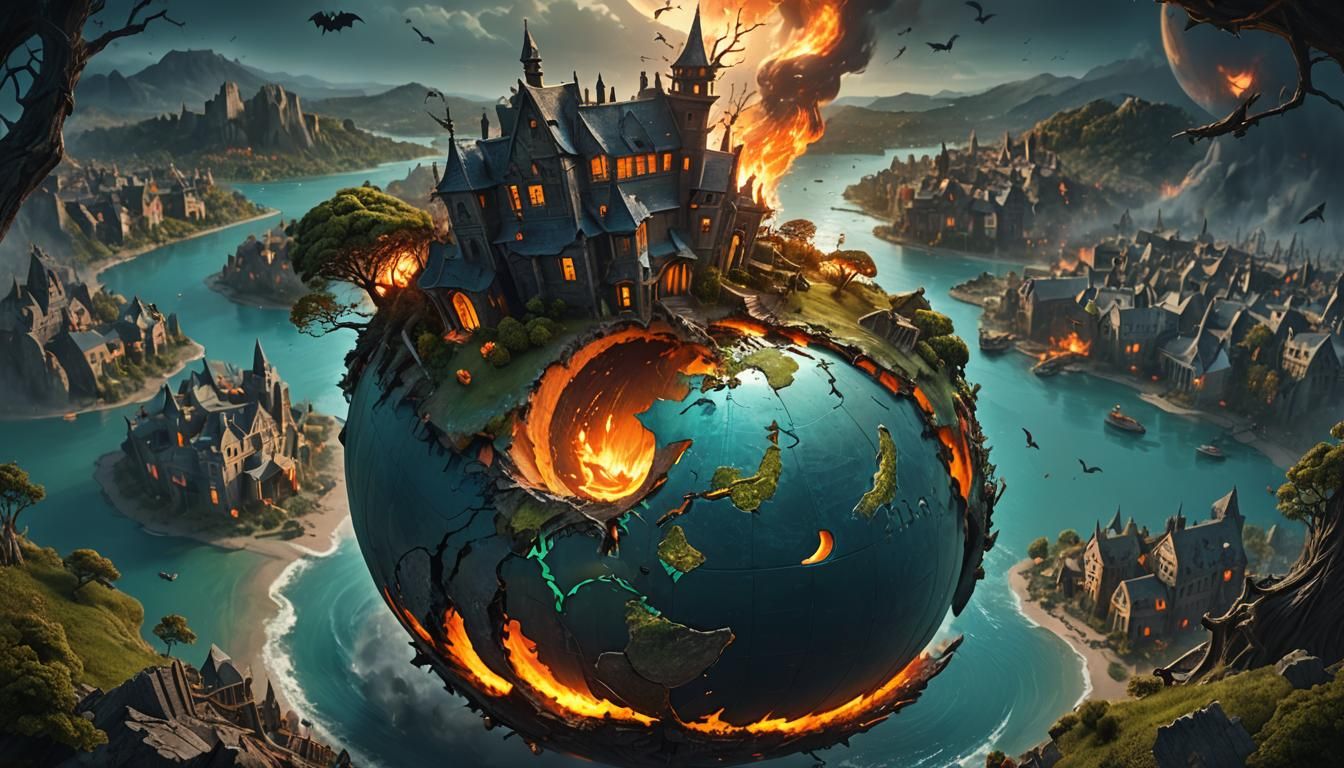 Split Earth: Fantasy World in Dark Times