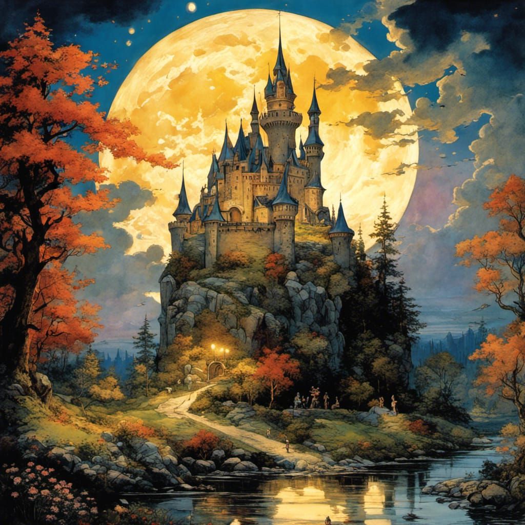moonlit castle