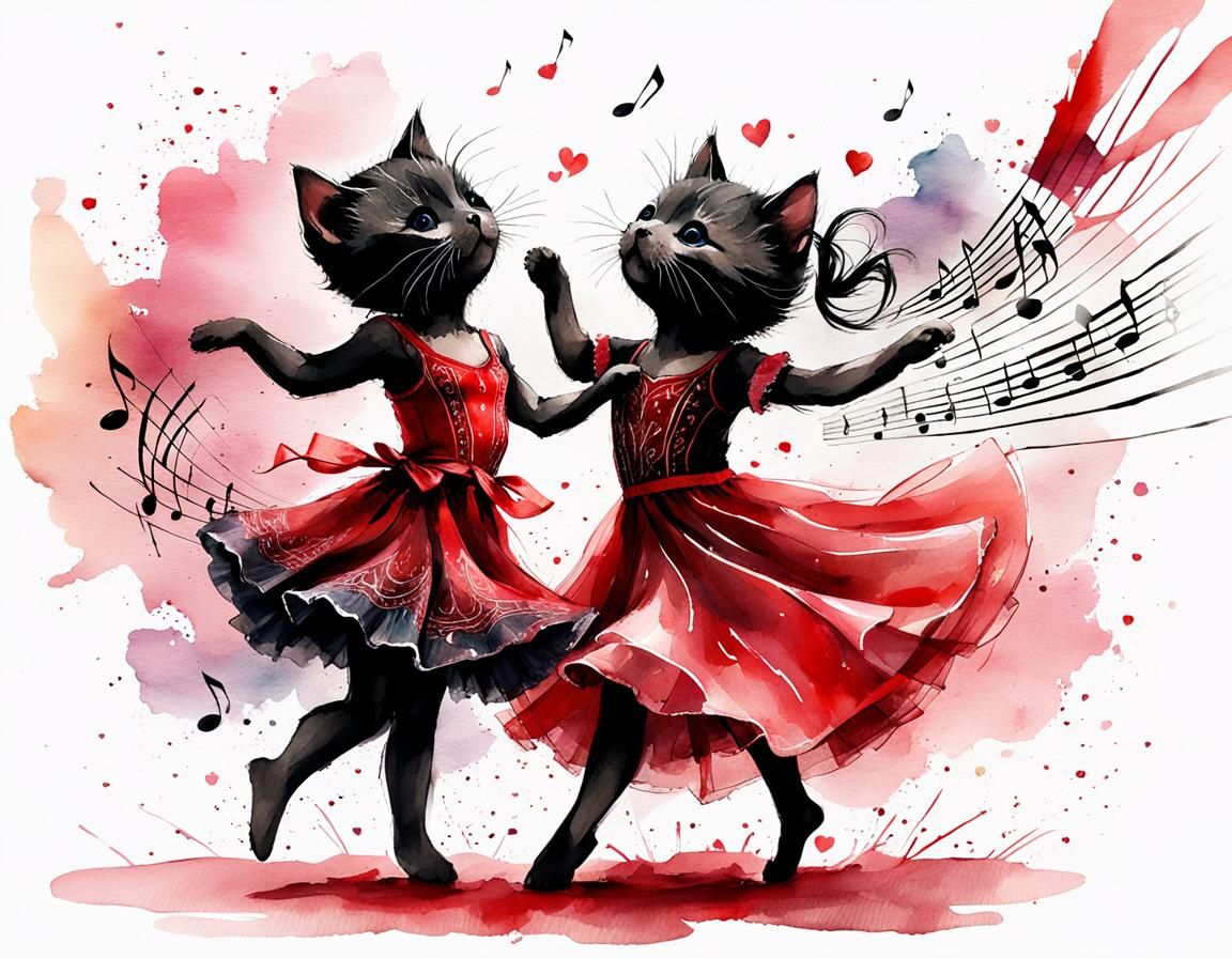 Salsa dancing cats