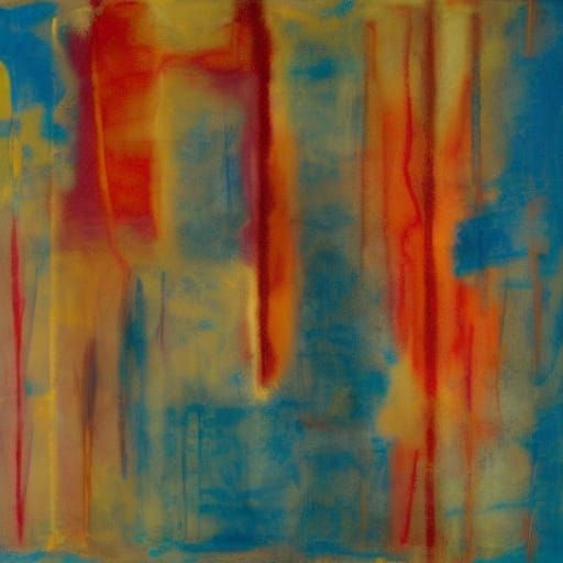 Abstract Expressionist Color Fields in Rothko Style